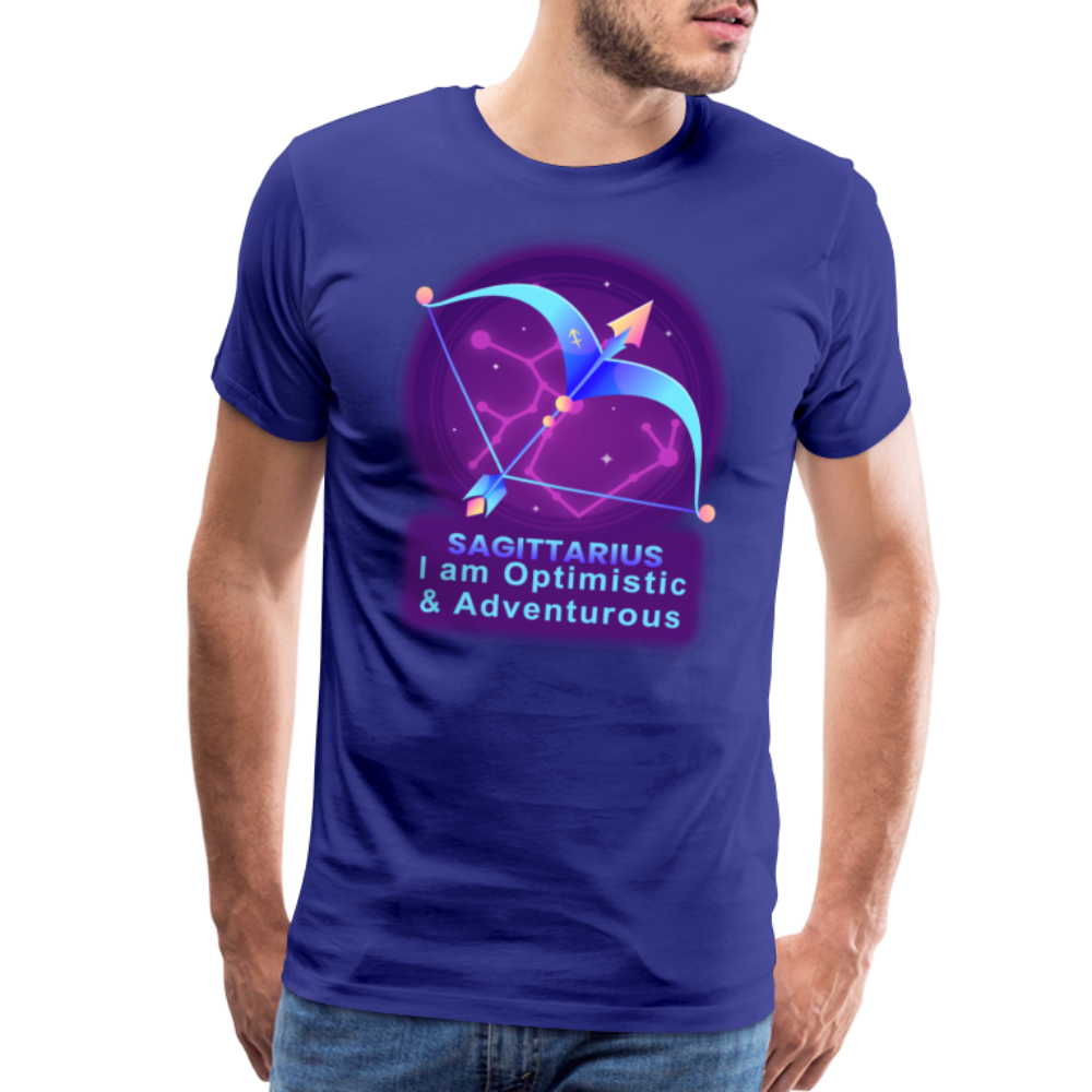 Men's Neon Sagittarius Premium T-Shirt - royal blue