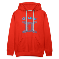 Thumbnail for Men's Power Words Gemini Premium Hoodie - red