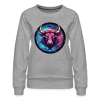 Thumbnail for Women’s Mystic Taurus Premium Sweatshirt - heather grey