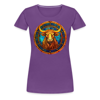 Thumbnail for Women’s Mosaic Taurus Premium T-Shirt - purple