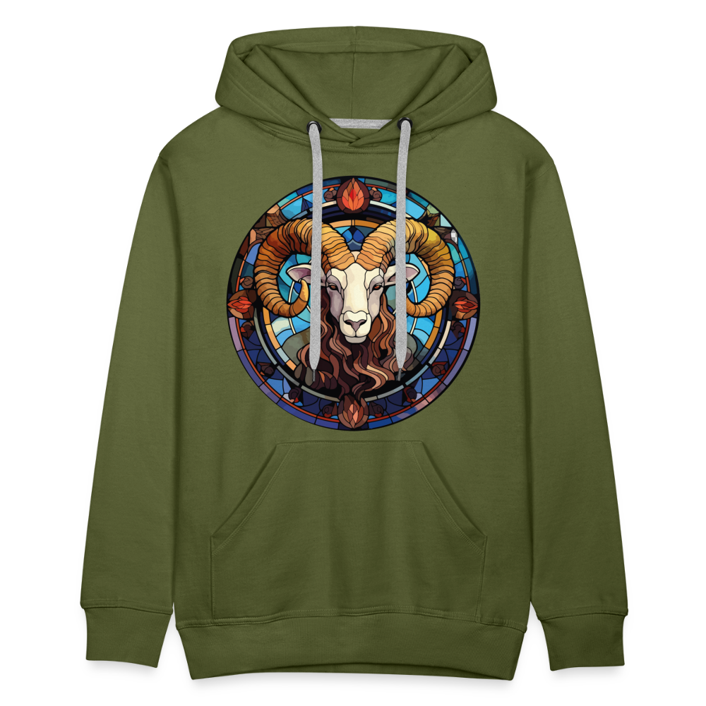 Men’s Mosaic Aries Premium Hoodie - olive green