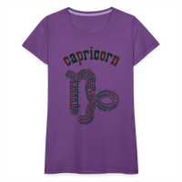 Thumbnail for Women's Power Words Capricorn Premium T-Shirt - purple