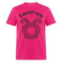 Thumbnail for Men's Power Words Taurus Classic T-Shirt - fuchsia