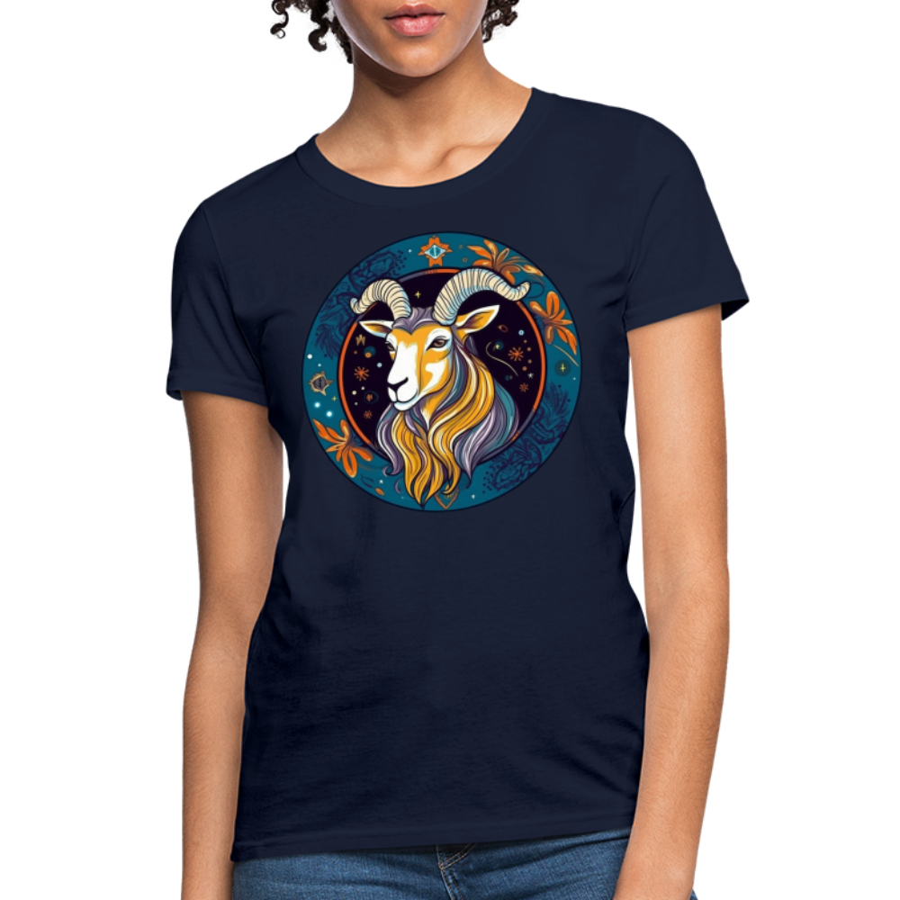 Women's Mythical Capricorn T-Shirt - navy