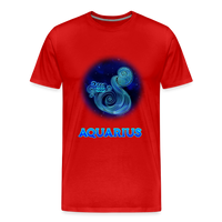 Thumbnail for Men's Aquarius Premium T-Shirt - red