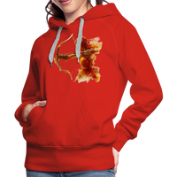 Thumbnail for Women’s Mythical Sagittarius Premium Hoodie - red