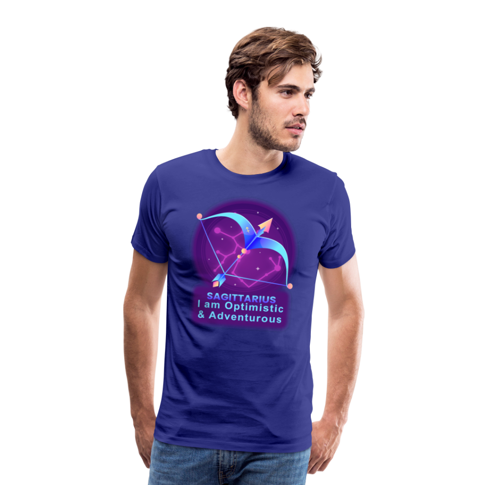 Men's Neon Sagittarius Premium T-Shirt - royal blue