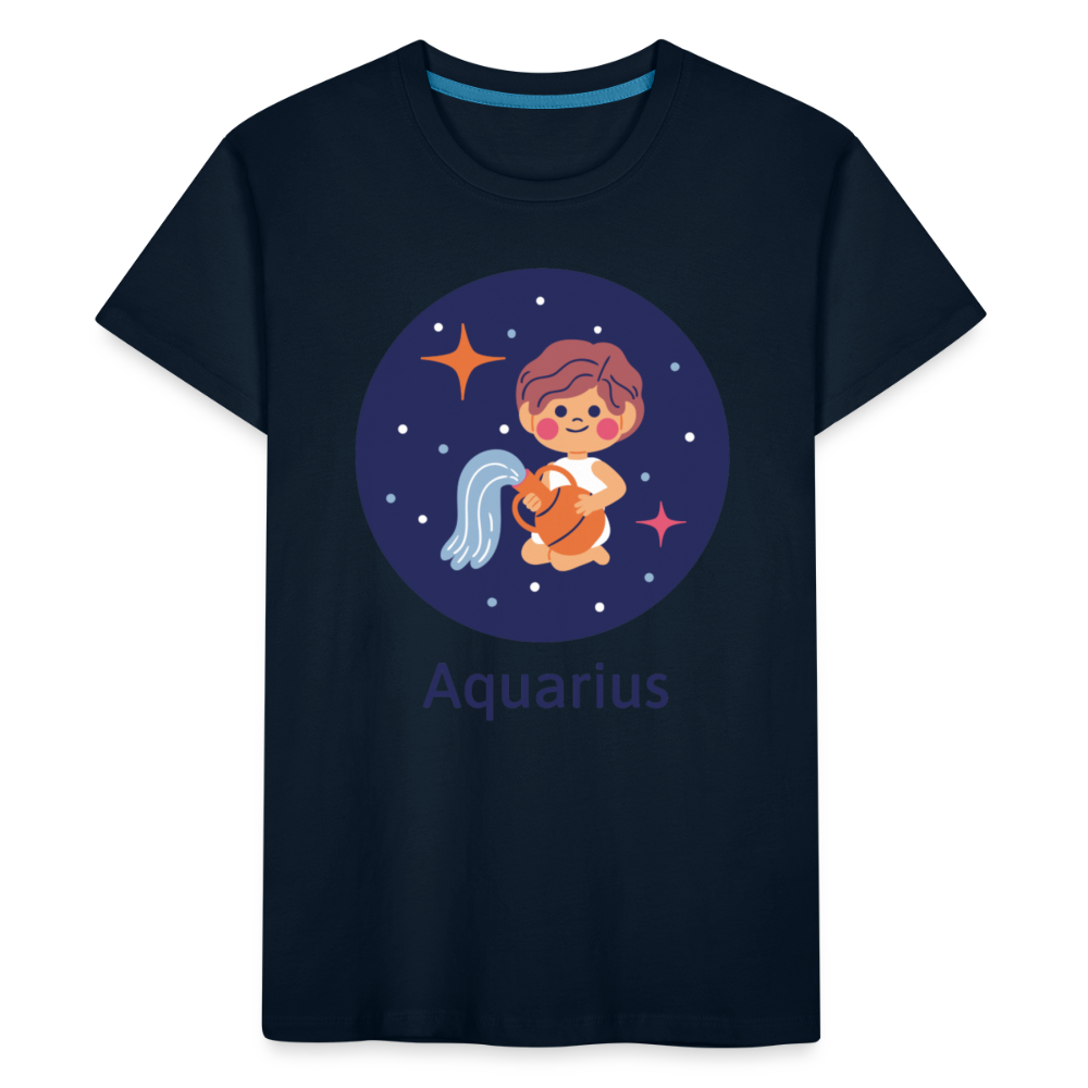 Kid’s Bluey Aquarius Premium Organic T-Shirt - deep navy