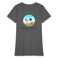 Thumbnail for Women's Dragonfly Oasis V.1 Capricorn T-Shirt - charcoal