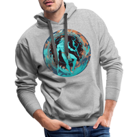 Thumbnail for Men’s Mythical Aquarius Premium Hoodie - heather grey