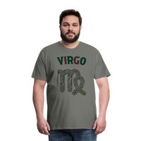 Thumbnail for Men's Power Words Virgo Premium T-Shirt - asphalt gray