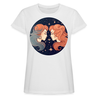 Thumbnail for Women's Mystic Gemini Relaxed Fit T-Shirt - white