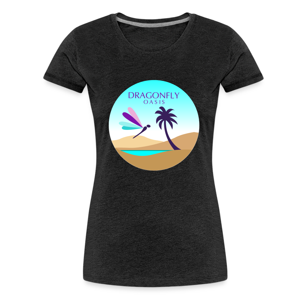 Women's Dragonfly Oasis V.2 Premium T-Shirt - charcoal grey