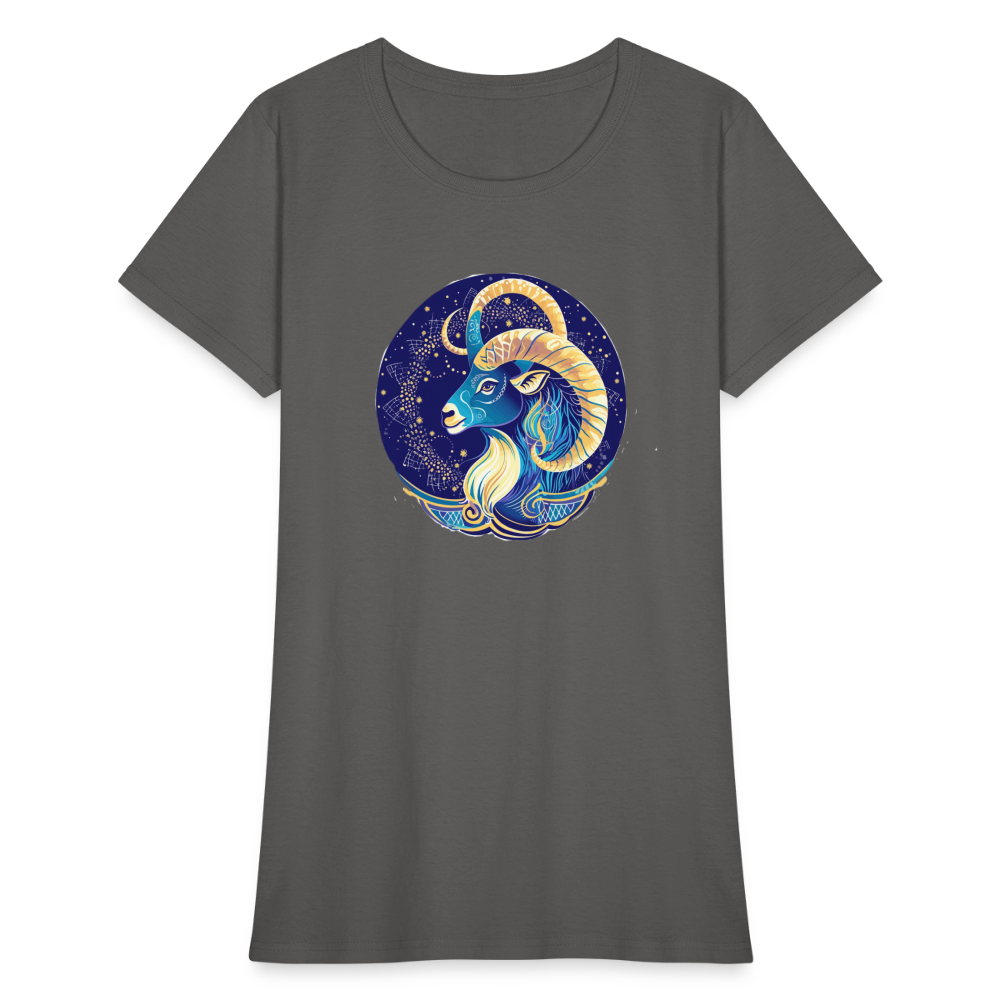 Women's Mythical Capricorn T-Shirt - charcoal