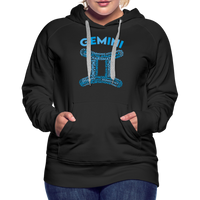 Thumbnail for Women's Power Words Gemini Premium Hoodie - black