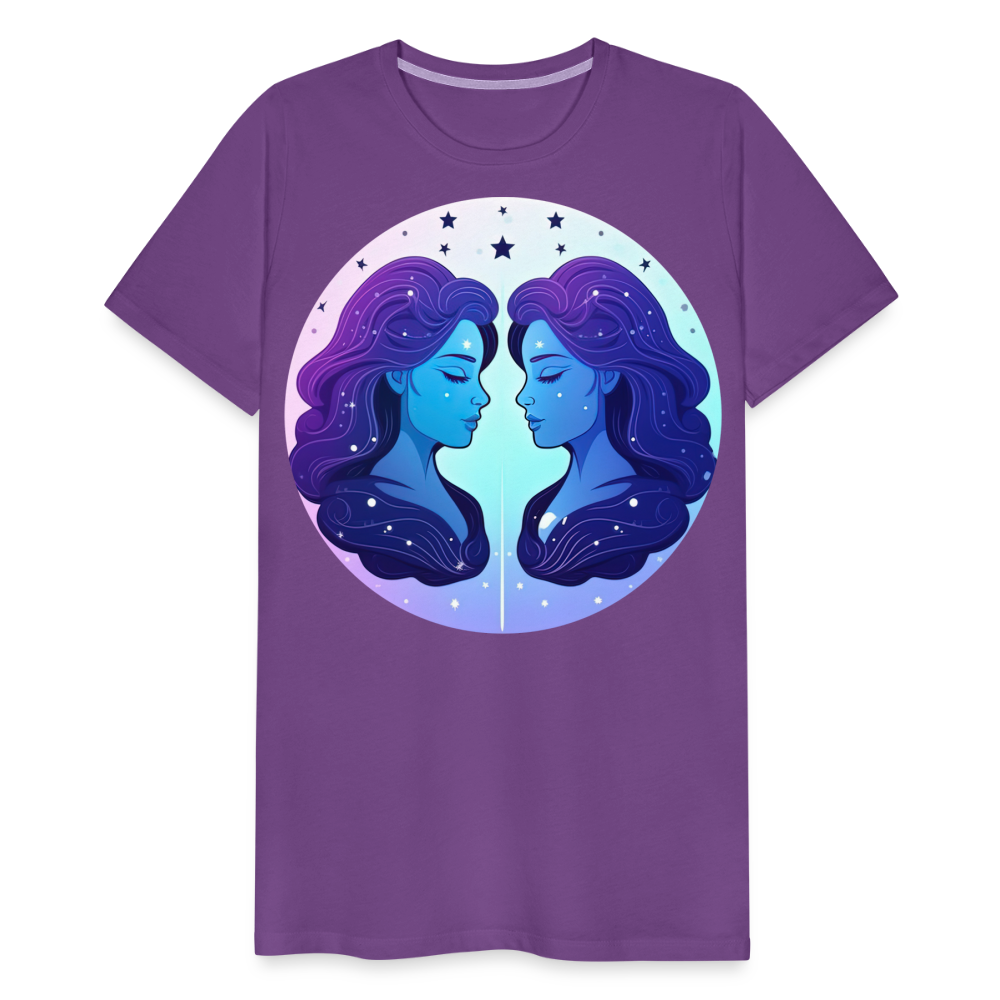 Men's Magic Gemini Premium T-Shirt - purple