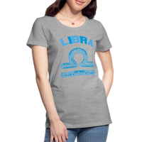 Thumbnail for Women's Power Words Libra Premium T-Shirt - heather gray