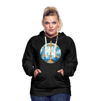 Thumbnail for Women’s Mythical Libra Premium Hoodie - charcoal grey