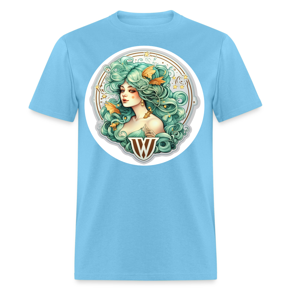 Men's Symbol Virgo Classic T-Shirt - aquatic blue