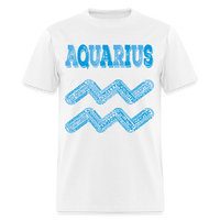 Thumbnail for Men's Power Words Aquarius Classic T-Shirt - white