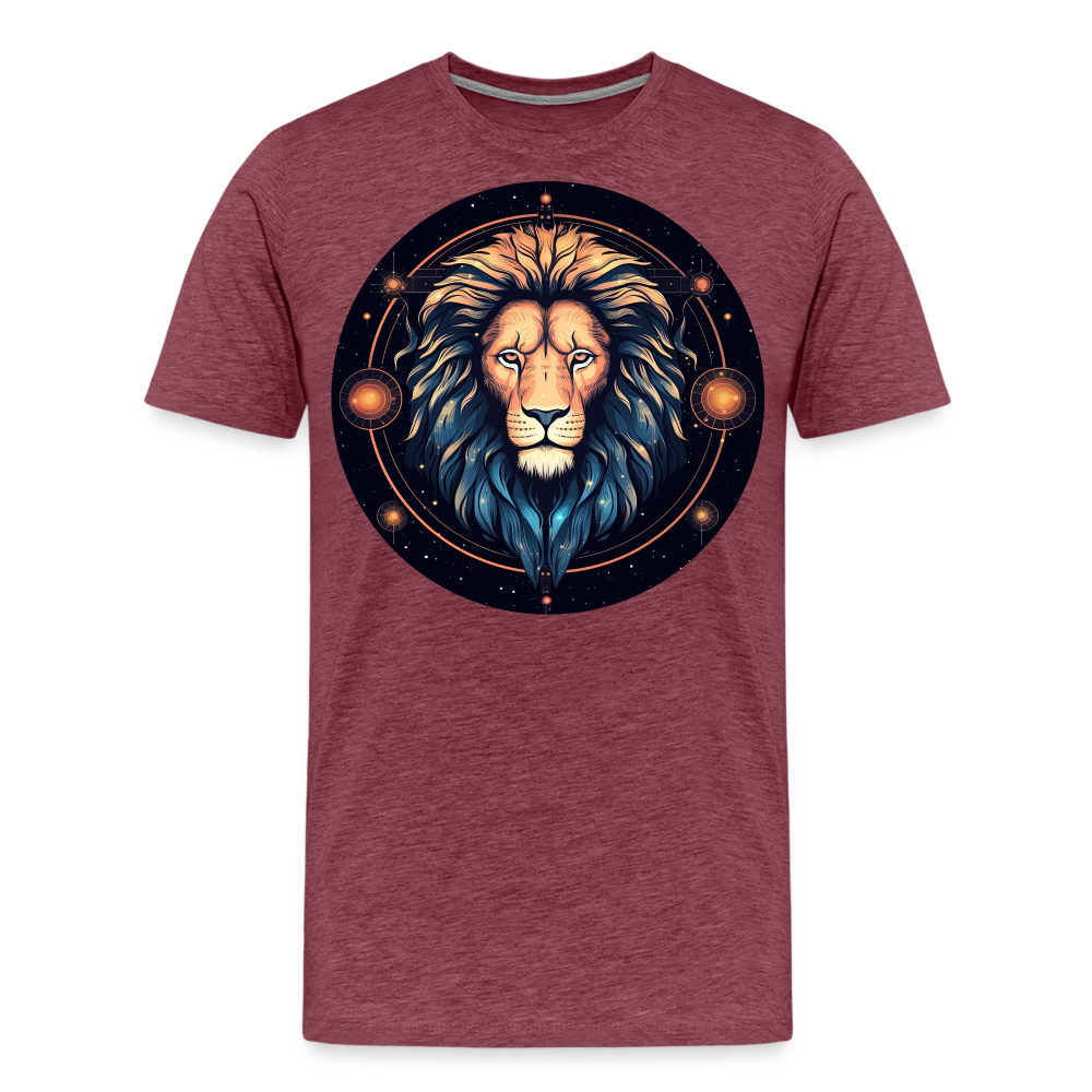 Men's Magic Leo Premium T-Shirt - heather burgundy