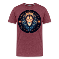 Thumbnail for Men's Magic Leo Premium T-Shirt - heather burgundy