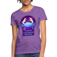 Thumbnail for Women's Neon Cancer T-Shirt - purple heather