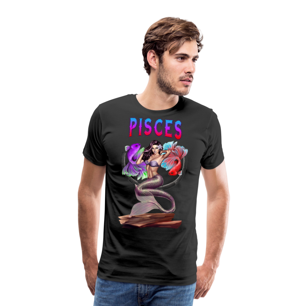 Men's Astral Pisces Premium T-Shirt - black