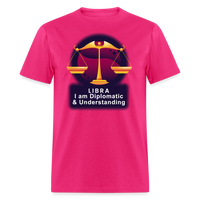 Thumbnail for Men's Glow Libra Classic T-Shirt - fuchsia