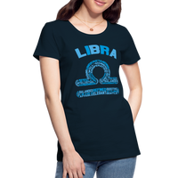 Thumbnail for Women's Power Words Libra Premium T-Shirt - deep navy