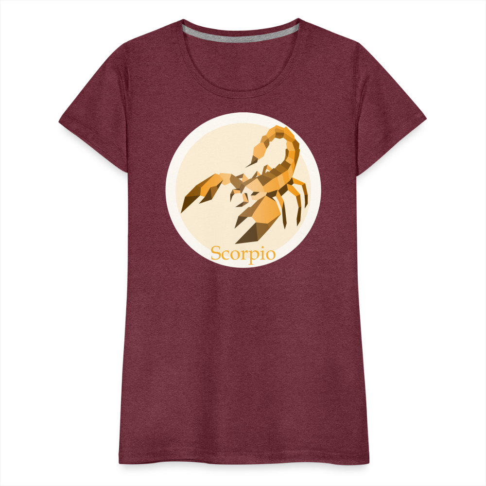 Women’s Mosaic Scorpio Premium T-Shirt - heather burgundy