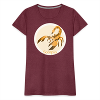 Thumbnail for Women’s Mosaic Scorpio Premium T-Shirt - heather burgundy