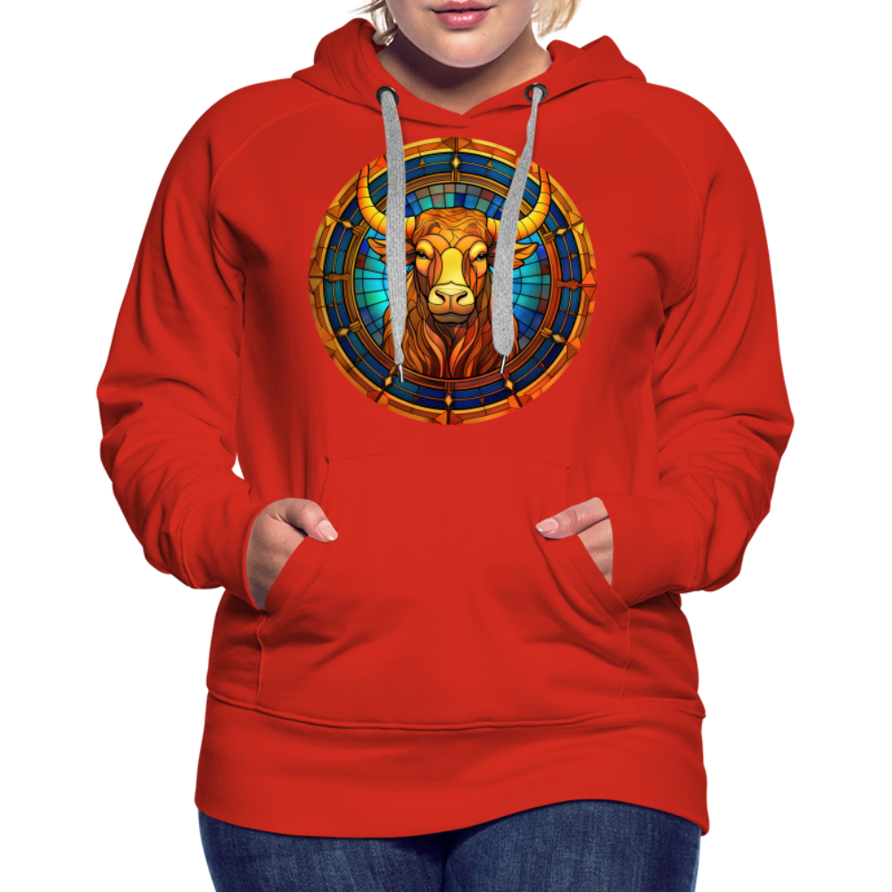 Women’s Mosaic Taurus Premium Hoodie - red