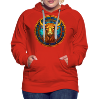 Thumbnail for Women’s Mosaic Taurus Premium Hoodie - red