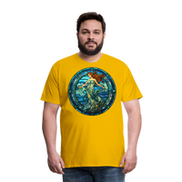 Thumbnail for Men's Mosaic Aquarius Premium T-Shirt - sun yellow