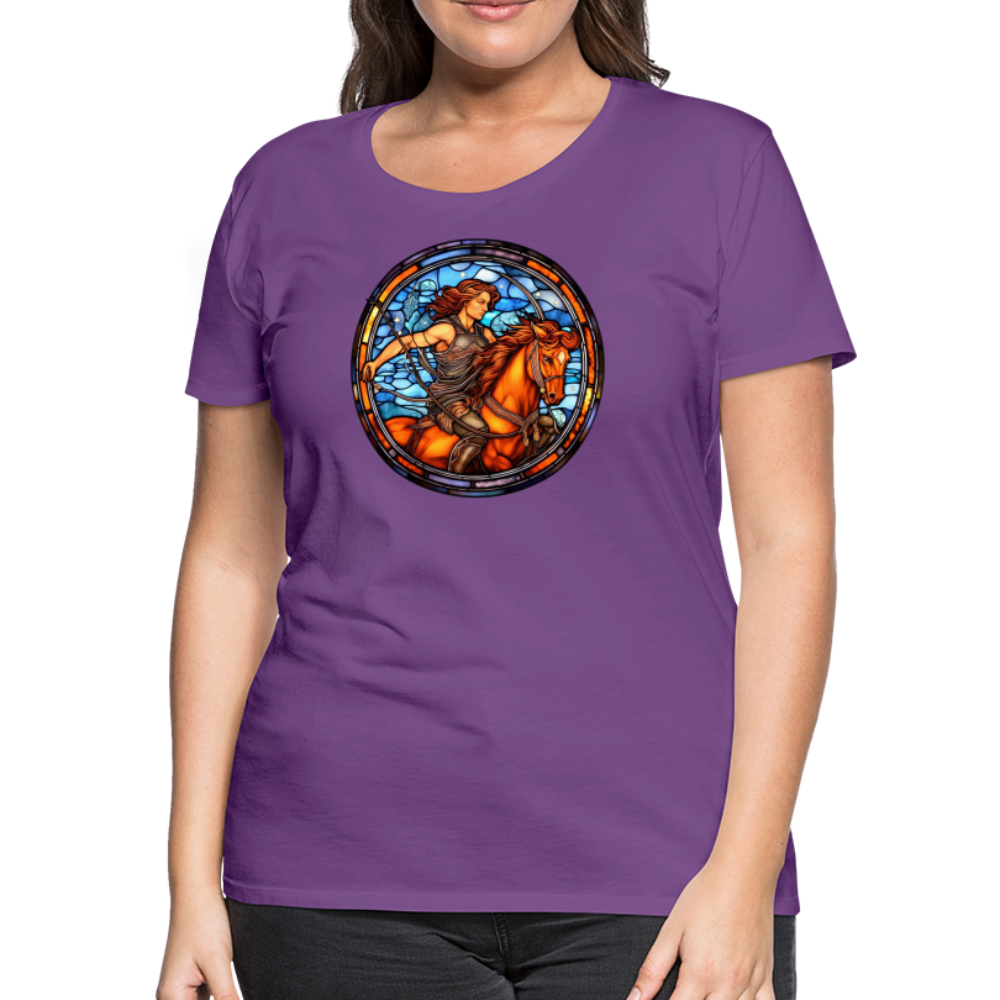 Women’s Mosaic Sagittarius Premium T-Shirt - purple