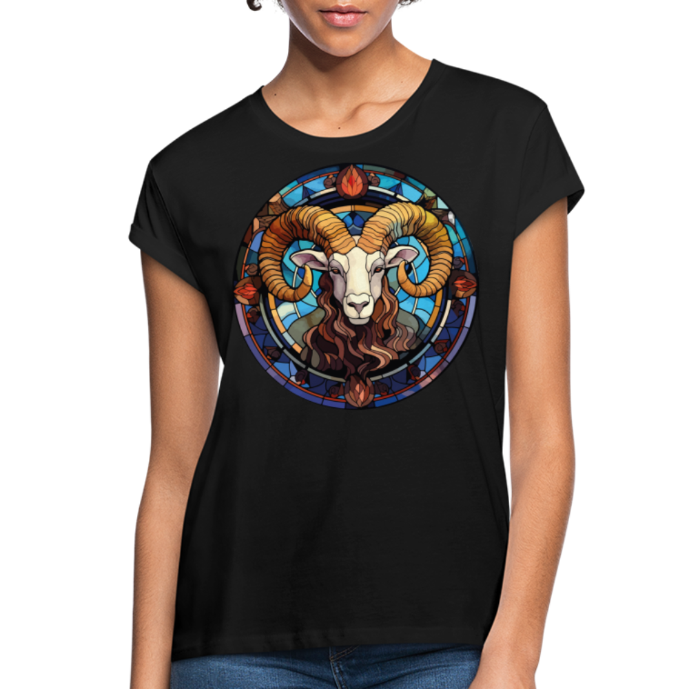 Women's Mosaic Aries Relaxed Fit T-Shirt - black