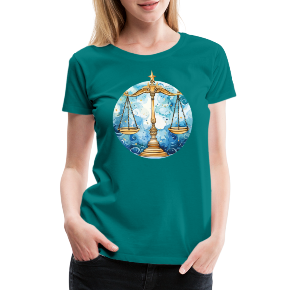 Women’sMythical Libra Premium T-Shirt - teal