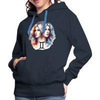 Thumbnail for Women’s Mythical Gemini Premium Hoodie - navy