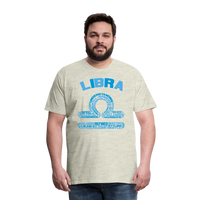 Thumbnail for Men's Power Words Libra Premium T-Shirt - heather oatmeal