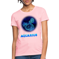 Thumbnail for Women's Stellar Aquarius T-Shirt - pink