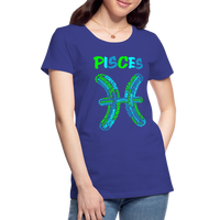 Thumbnail for Women's Power Words Pisces Premium T-Shirt - royal blue