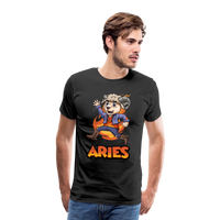 Thumbnail for Men's Playful Aries Premium T-Shirt - black