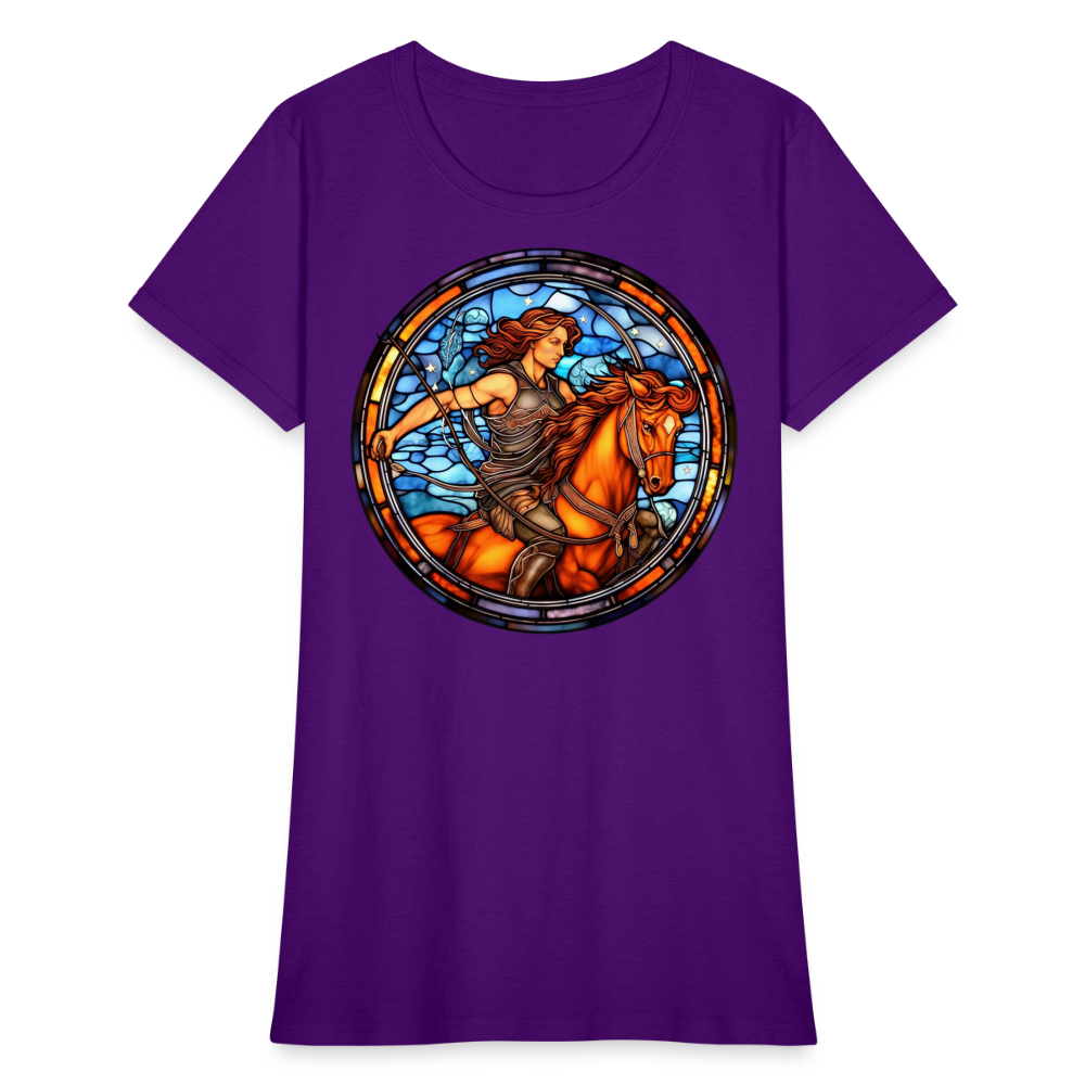 Women's Mosaic Sagittarius T-Shirt - purple