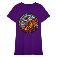 Thumbnail for Women's Mosaic Sagittarius T-Shirt - purple