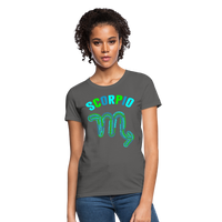 Thumbnail for Women's Power Words Scorpio T-Shirt - charcoal