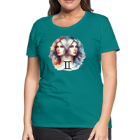 Thumbnail for Women’s Mythical Gemini Premium T-Shirt - teal