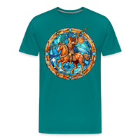 Thumbnail for Men's Mosaic Sagittarius Premium T-Shirt - teal