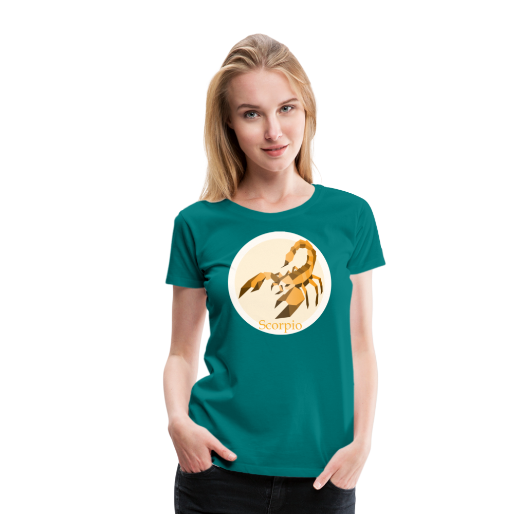 Women’s Mosaic Scorpio Premium T-Shirt - teal