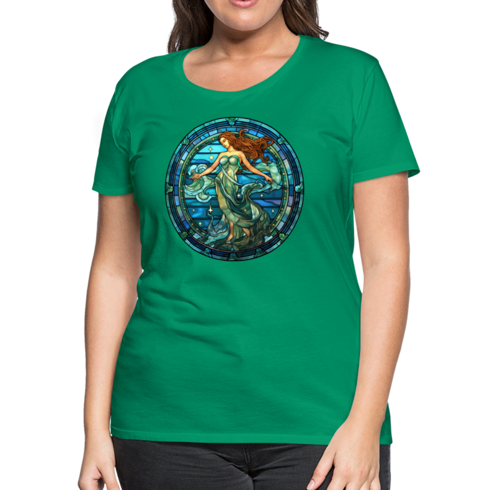 Women’s Mosaic Aquarius Premium T-Shirt - kelly green